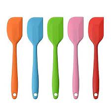 4 Pieces Silicone Spatulas, Heat Resistant, Non-Stick Baking Spatulas, Kitchen Utensils for Baking, Cooking and Mixing
