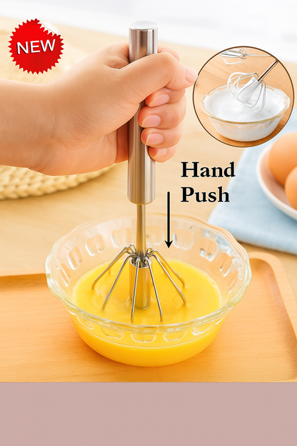 Semi Automatic Egg Beater Rotating Cream Egg Mixer Household Manual Egg Beater Baking Tool | Kitchen Tools