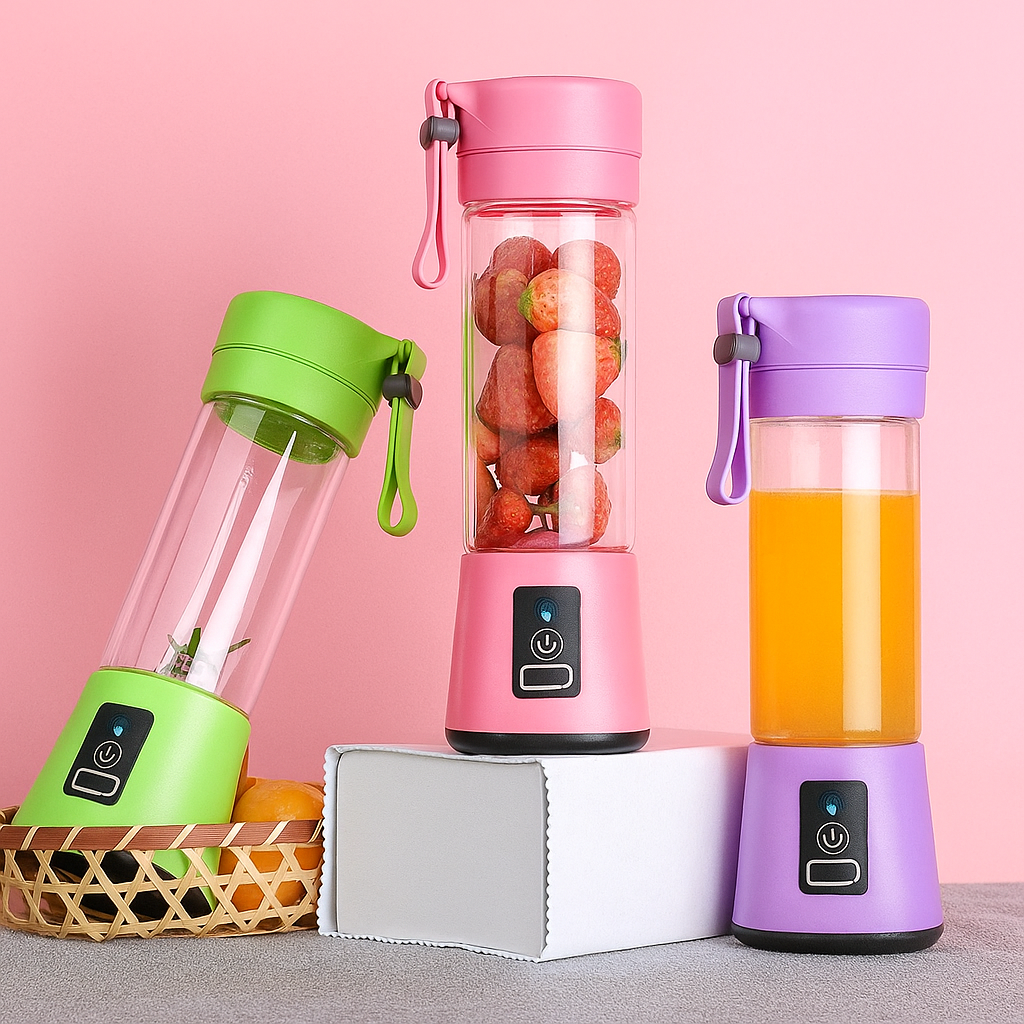 Portable 6 Blades Juicer Blender Mixer USB Rechargeable Juicer / Fresh Fruits Juices Maker/Gym/Outdoor/ Mini Juicer Milkshake Smoothie Maker