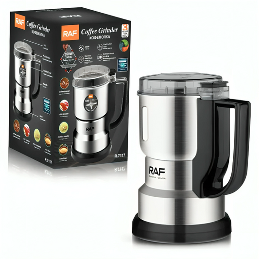 Mini Electric Grinder - Stainless Steel Grinder For Coffee beans, Spices, Masala Grinding Machine - Coffee Grinder - Spice Grinder